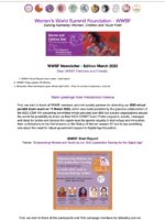 WWSF Newsletter – Edition March 2023